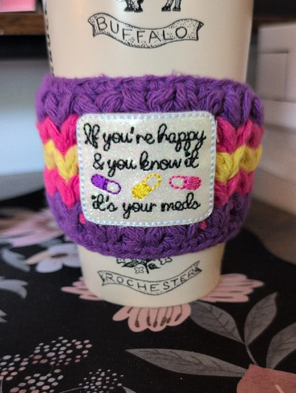 Handmade Crochet Coffee Sleeve